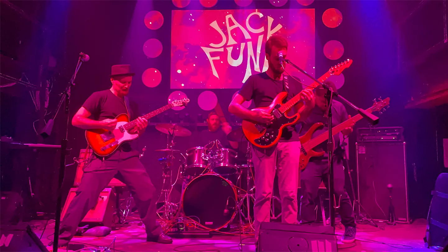 Photo of Jack Funk performing at The 8x10 in October 2022.